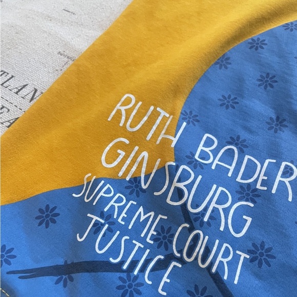 Piccolina Size 12 S/S Ruth Bader
Ginsburg Graphic Tee Yellow - Picture 4 of 5